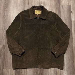 Boston Harbour Outdoor Suede Leather Jacket • Size XL